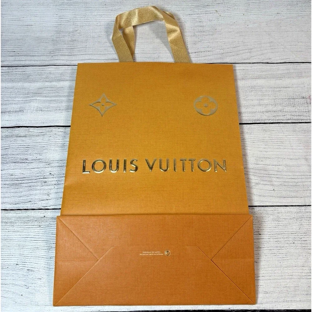 LOUIS VUITTON Authentic Paper Gift Shopping Bag 14 x 10 x 4